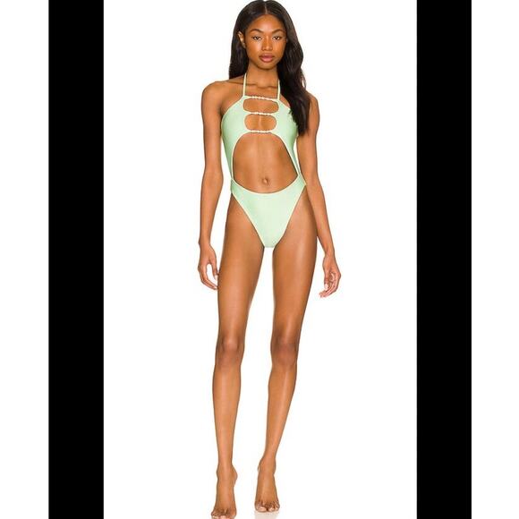 Tularosa Seaside One Piece in Green Melon - Picture 3 of 6